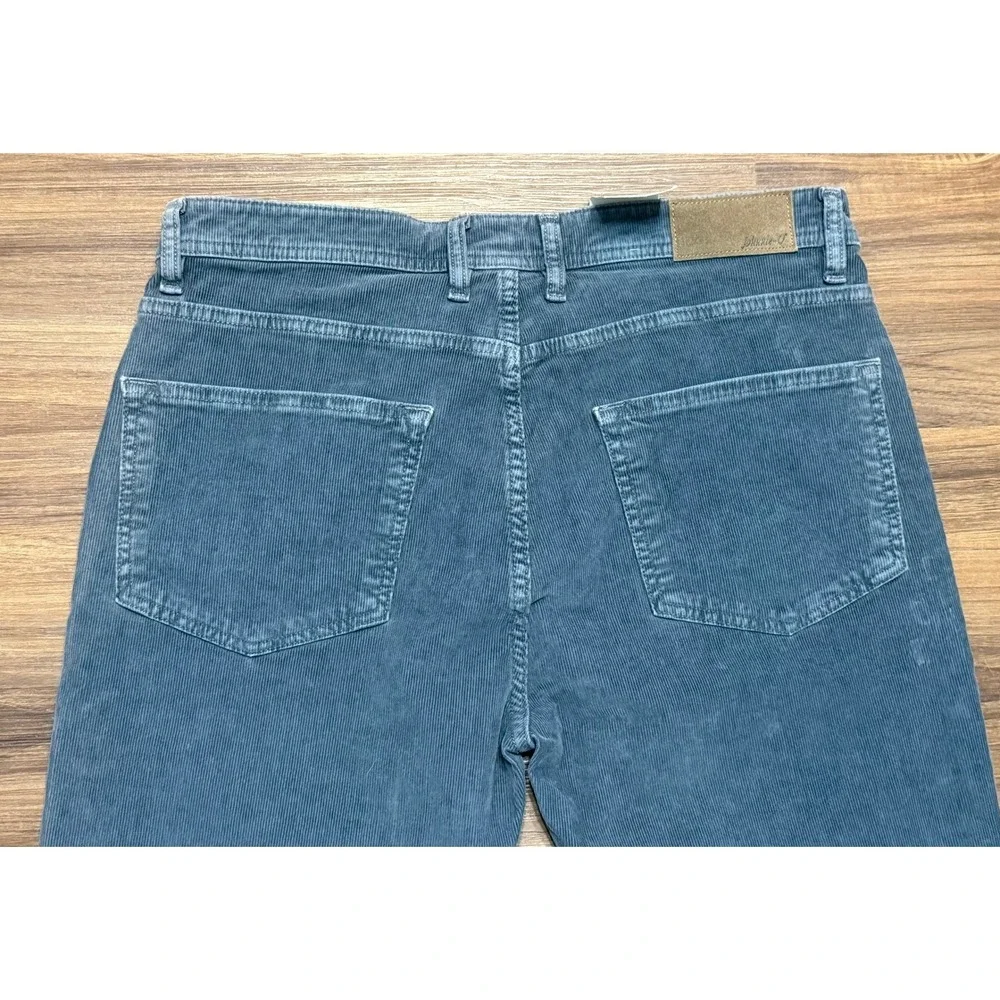 Johnnie-O Mens Wales Corduroy 5 Pocket Pants Charcoal Grey Straight Leg Sz 32x34